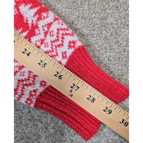 DEC. 25th Fair Isle Sweater Cardigan Holiday Winter Reindeer Snowflakes Short S - Picture 8 of 11